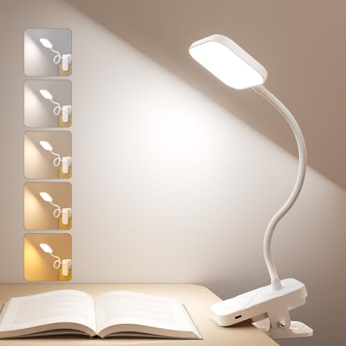 JACKYLED Clip on Light, 5 Color Rechargeable 42 LED Lamp Deal on DealUpdates