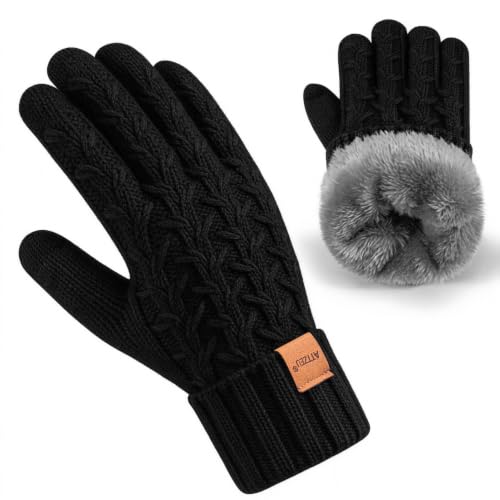 Winter Womens Gloves Touchscreen Thermal Fleece Lined