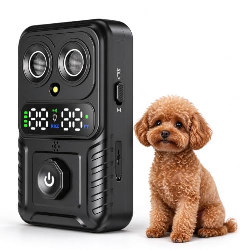 CdFXor Dog Bark Deterrent Device with Dual Ultrasonic Sensors