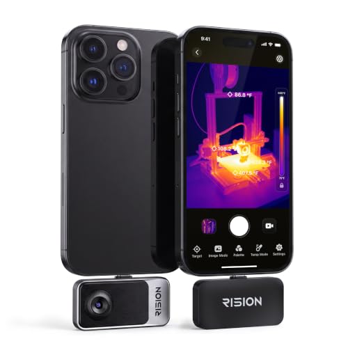 RISION Magic Pro Thermal Camera 512x384 for iPhone Android PC