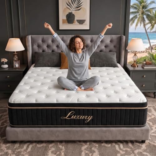 Firm King Mattress 12 Inch Hybrid with 7-Zone Pocket Coils