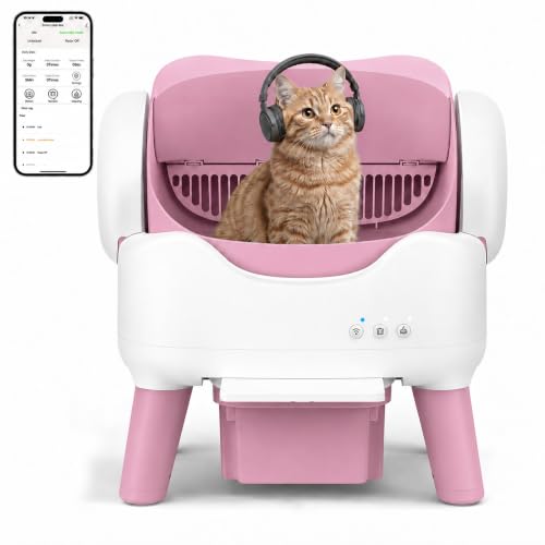 RPZ Self-Cleaning Litter Box with App Control, Blush