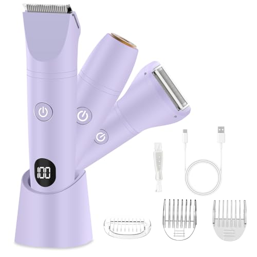 Electric Bikini Trimmer for Women, 3-in-1 Waterproof