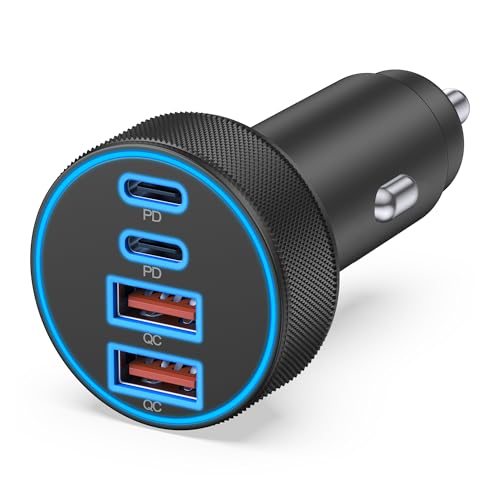 USB-C 4-Port 90W Car Charger