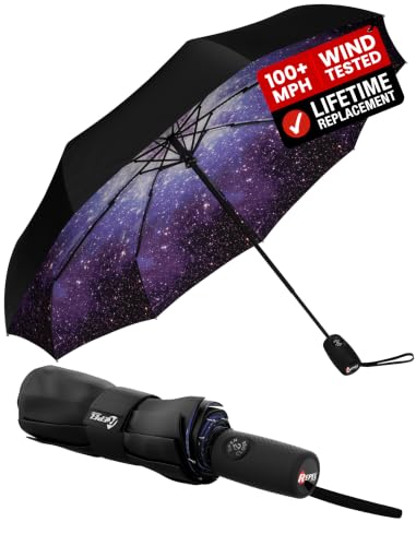 Repel Windproof Travel Umbrella - Auto Folding, 100MPH
