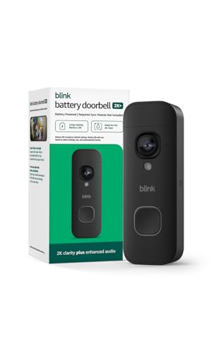 Blink Battery Doorbell 2K+ Wireless - Black