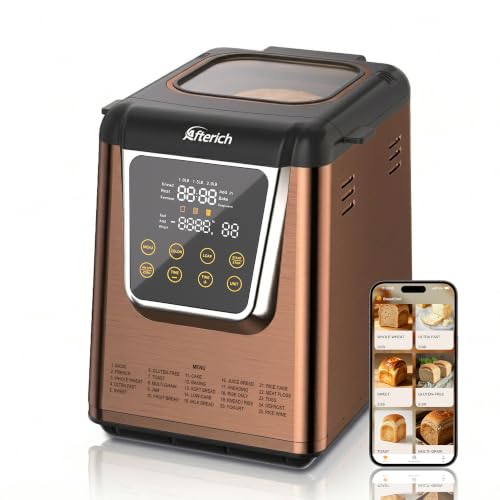 25-in-1 Stainless Steel Bread Maker with App Control, 2LB