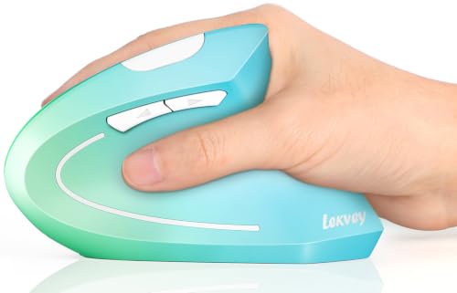 Lekvey Ergonomic Vertical Wireless Mouse, Rechargeable