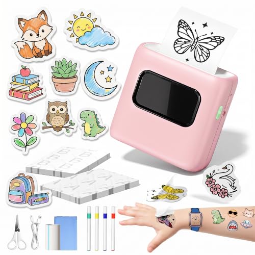 Temporary Tattoo Maker for Kids, Pink