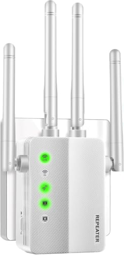 1200Mbps Dual Band WiFi Extender with 4 Antennas