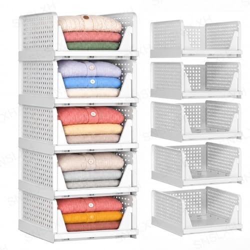 5 Pack Closet Organizers and Storage Bins 16.73"