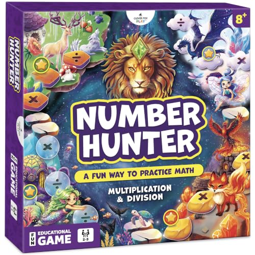 Multiplication & Division Math Board Game Ages 8-12
