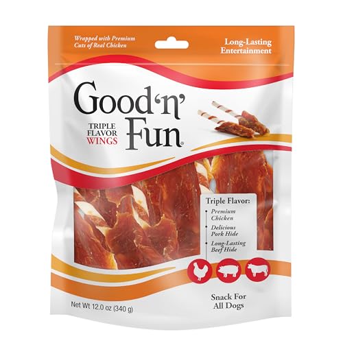 Good 'n' Fun Wings Long-Lasting Dog Treat, 12 oz