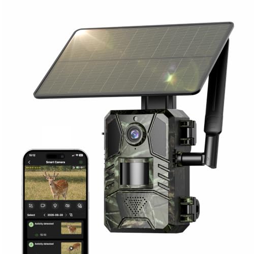 Loatos 4G LTE Trail Camera with AI Detection, 2K Live View