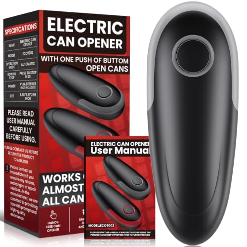 Hands Free Battery Operated Can Opener with Smooth Edge