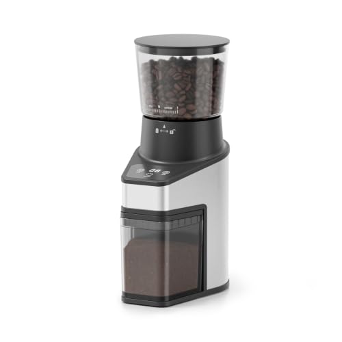 RIOSKY Conical Coffee Grinder, 60 Settings, LCD Touch Screen