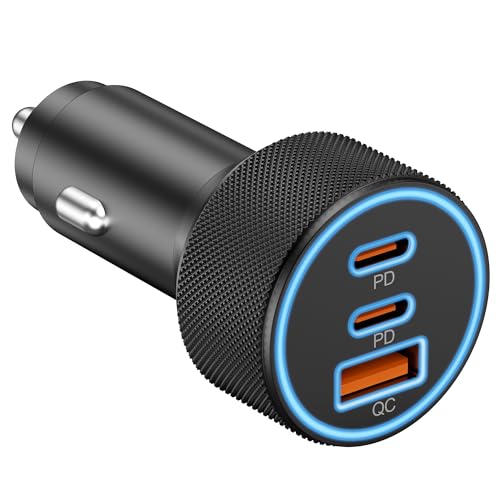 3-Port 67W USB-C & USB-A Car Charger