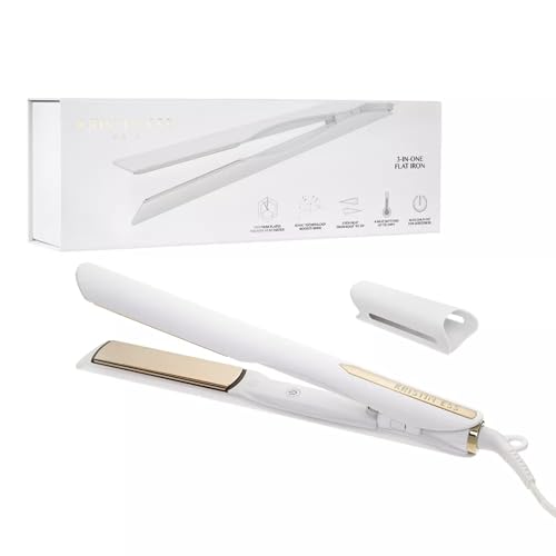 Kristin Ess 3-in-1 Titanium Hair Straightener and Curler with Waver - 1 1/4"