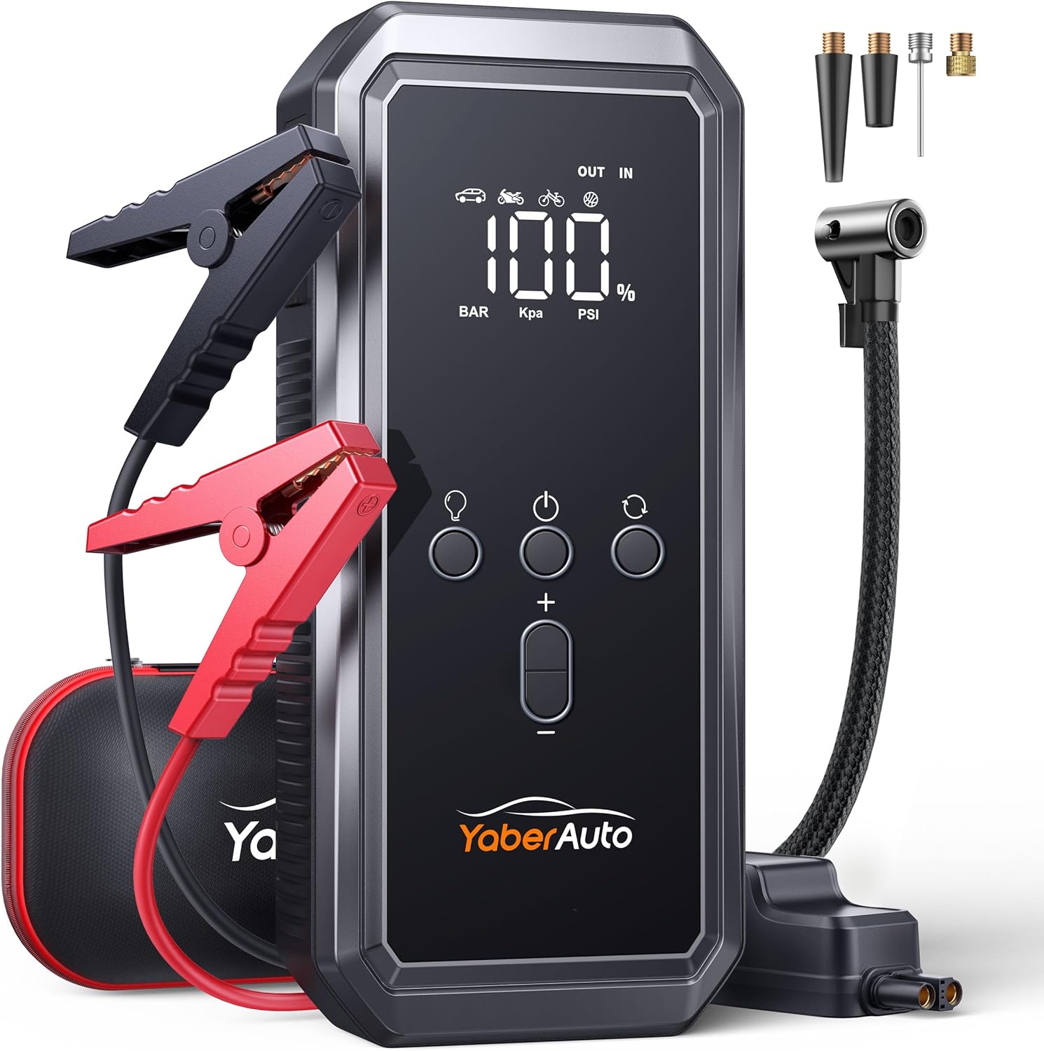 YaberAuto Jump Starter with Air Compressor