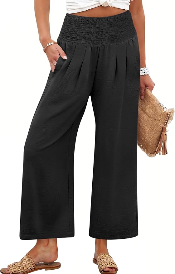 Anrabess Womens Wide-Leg Pants