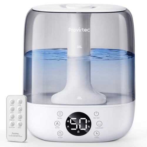 Provirtec Cool Mist Humidifier 6L Self-Cleaning Ultrasonic