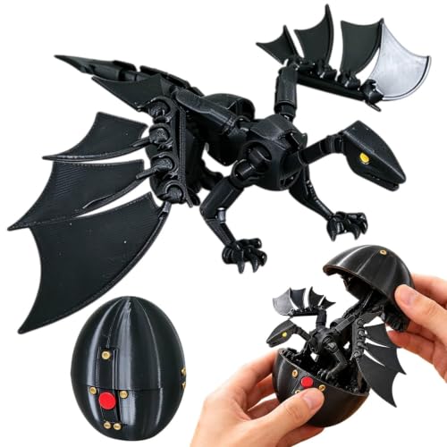 Articulated Dragon Mechanical Toy Figures, 2pc Set