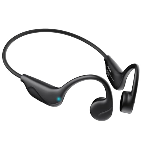 Pupabiflor Bone Conduction Headphones, Bluetooth V6.0, IPX5 Waterproof