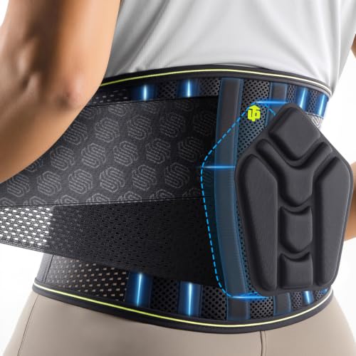 Lower Back Support Brace for Sciatica Pain Relief, Black L