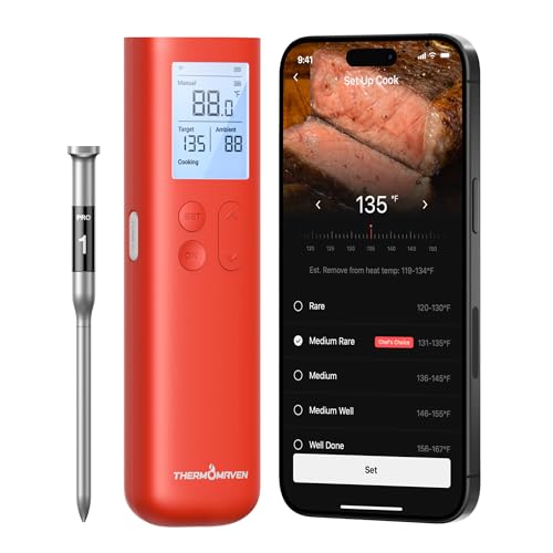 ThermoMaven Smart Bluetooth Meat Thermometer with WiFi Deal on DealUpdates