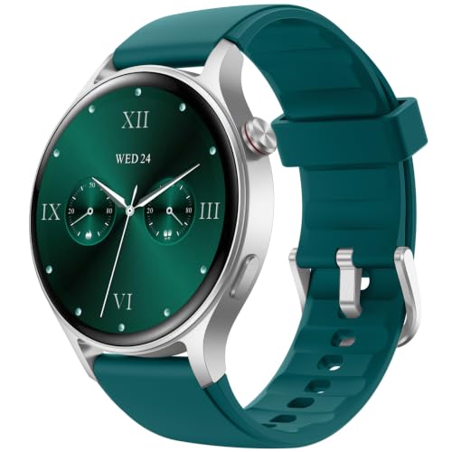 Fitpolo Smart Watch 1.3" AMOLED Fitness Tracker (Teal)