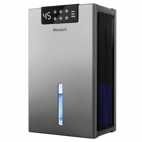 Niuteri 98OZ Dehumidifier for Home, 1000 sq.ft, Gray