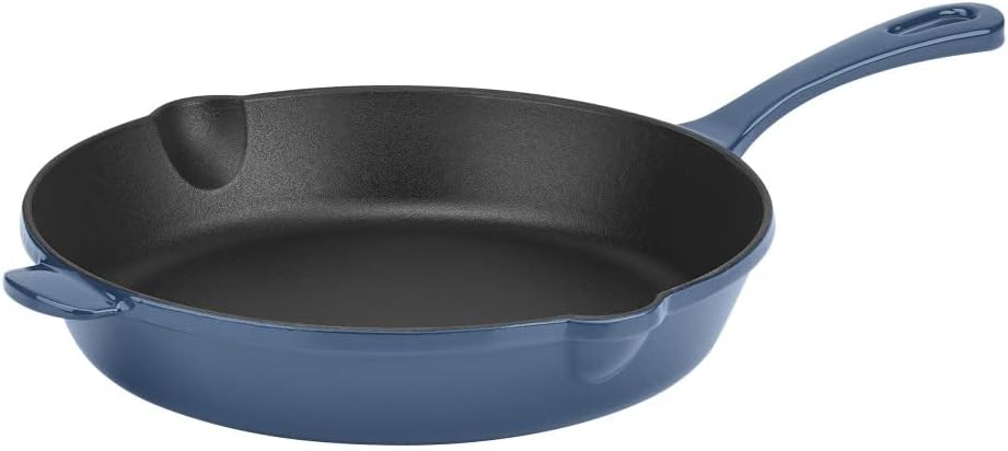 Cuisinart Chef's Classic Cast Iron Round Fry Pan, 10-Inch, Provencal Blue