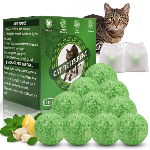 ADOFUN Cat Repellent Outdoor, Natural Peppermint Oil Deterrent