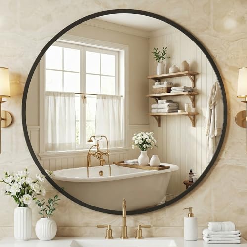 NEWBULIG 36 Inch Round Wall Mirror