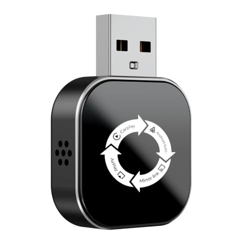 4 in 1 Wireless CarPlay Adapter with Screen Mirroring