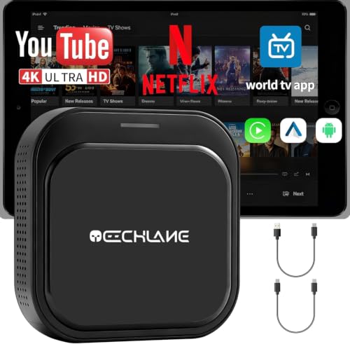 2026 3-in-1 Wireless CarPlay & Android Auto Adapter with Netflix