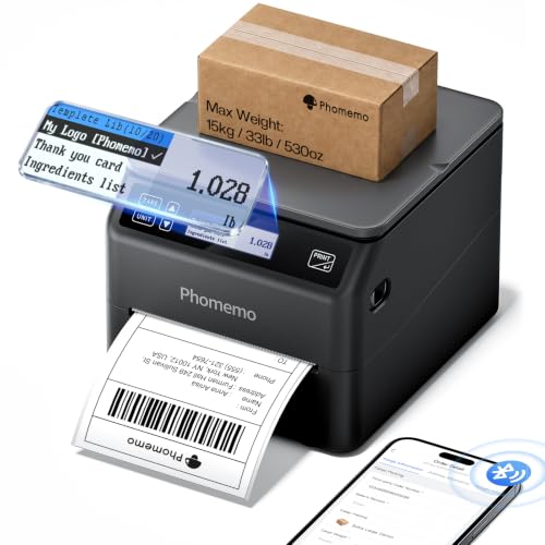 Phomemo Bluetooth Shipping Label Printer with Scale