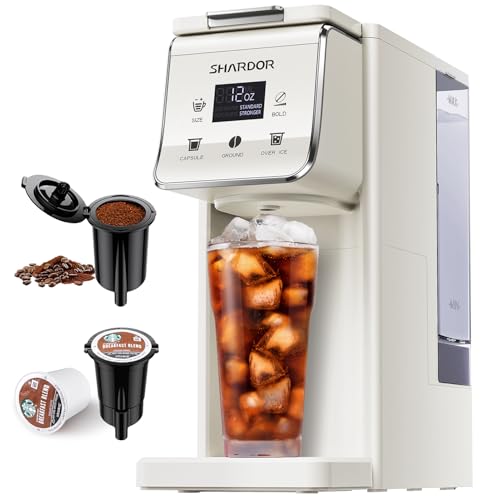 TWOMEOW Single Cup Coffee Maker with K-Cup & Grounds
