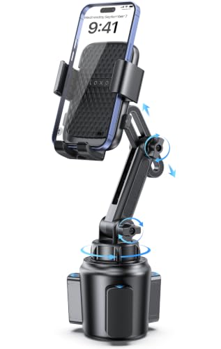 LOXP Cup Holder Phone Holder with Dual Knobs