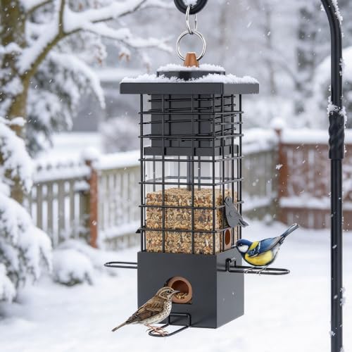 Squirrel Proof Hanging Bird Feeder, Metal, Rust Resistant