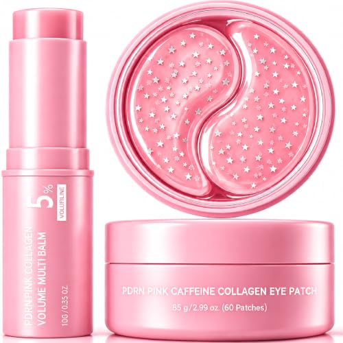 PDRN Pink Collagen Caffeine Multi Balm Stick + Eye Patches