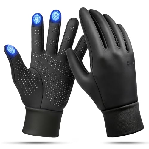 Deemii Winter Gloves, Thermal Plush-Lined with Touch Screen
