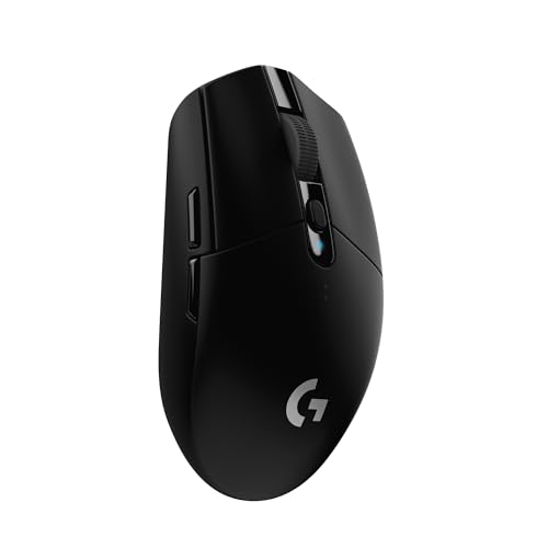 Logitech G305 Wireless Gaming Mouse, Hero Sensor, Black