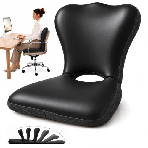 Auquzest Adjustable Back Support Cushion, Memory Foam Lumbar