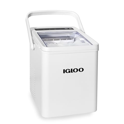 Igloo Automatic Countertop Ice Maker, 26 lbs/24hrs, White