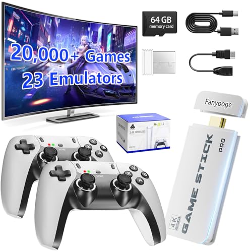 Retro Gaming Console with 20,000+ Games & 23 Emulators (64GB)