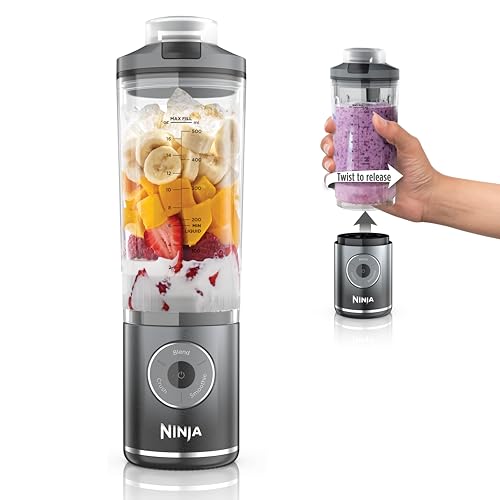 Ninja Blast Max Portable Blender, 22 oz, Grey