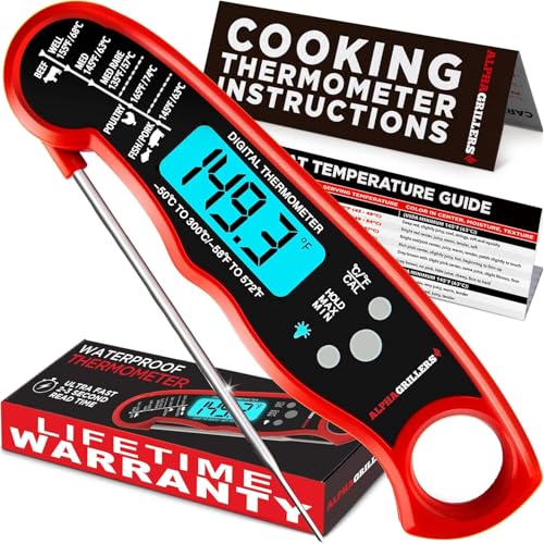 Alpha Grillers Instant Read Meat Thermometer Digital