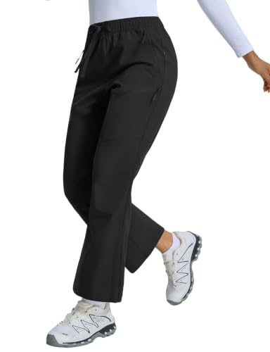 Women's Petite Snow Ski Pants Fleece Lined Waterproof Black XL
