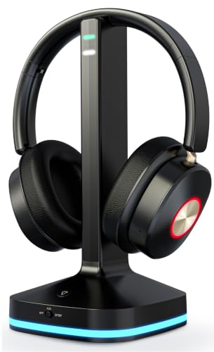Earbay Wireless Headphones for TV with Transmitter Dock, 45H Playtime